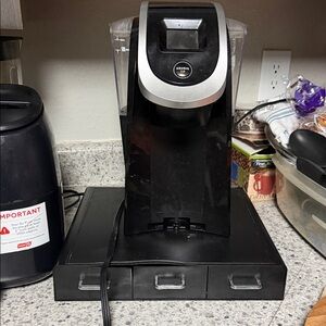 Keurig Black and Silver Coffee Brewer